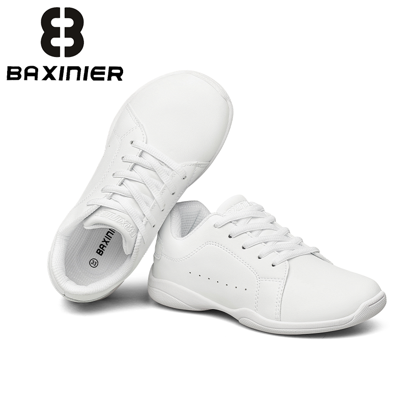 Sneaker Case - BAXINIER 화이트 치어리딩 슈즈 (여아/남아/청소년용) 와이드