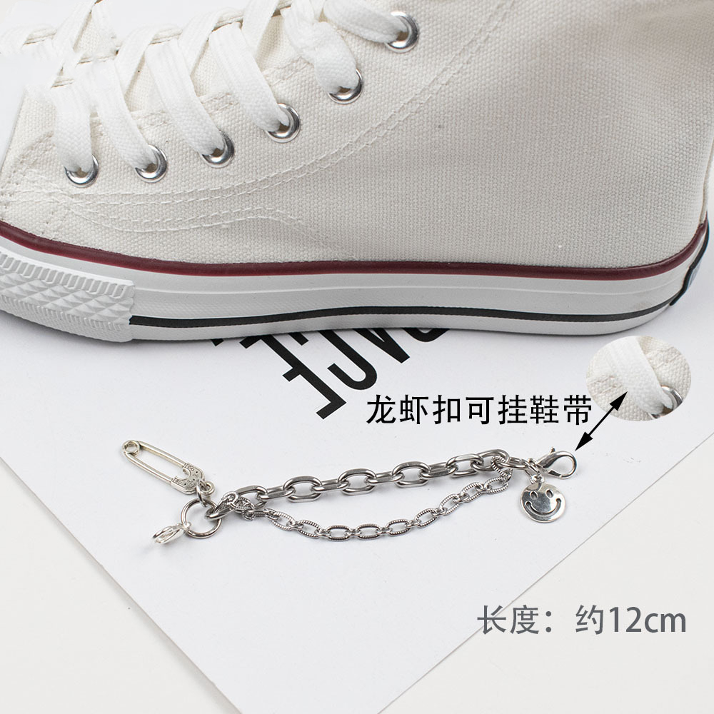1pcs 체인 캔버스 운동화 신발 레이스 매력 매달려  - Sneaker Case 리뷰 및 가격