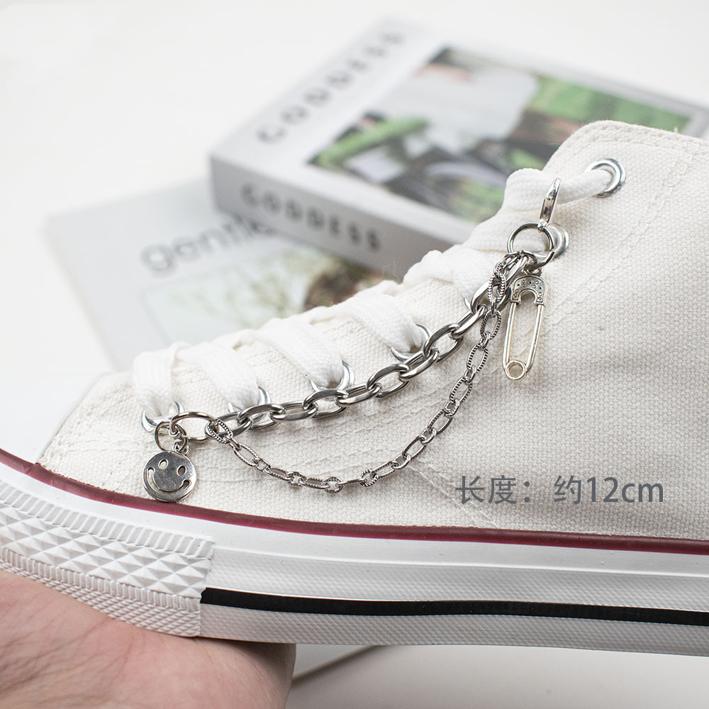 1pcs 체인 캔버스 운동화 신발 레이스 매력 매달려  - Sneaker Case 리뷰 및 가격